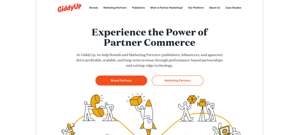 Página de inicio de GiddyUp