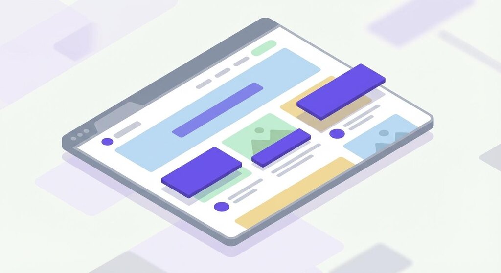Ilustración de una aplicación web estática, uno de los tipos de aplicaciones web
