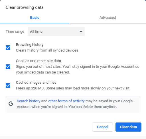 Cómo borrar la caché del navegador en Google Chrome
