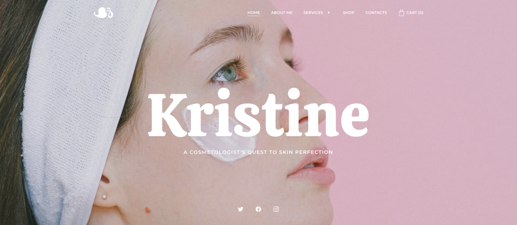 Plantilla de sitio web Kristine