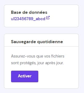 L'option d'activer les sauvegardes quotidiennes dans WordPress → Vue d'ensemble → Tableau de bord