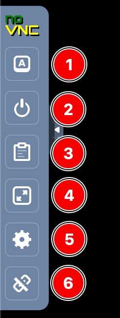 Les options disponibles dans le panneau de contrôle du terminal de navigation