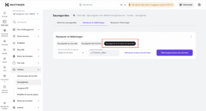 Télécharger la base de données de mon site
