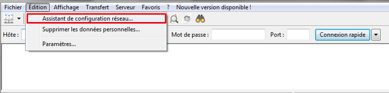 assistant configuration reseau