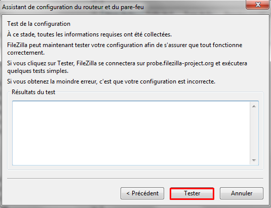 tester filezilla