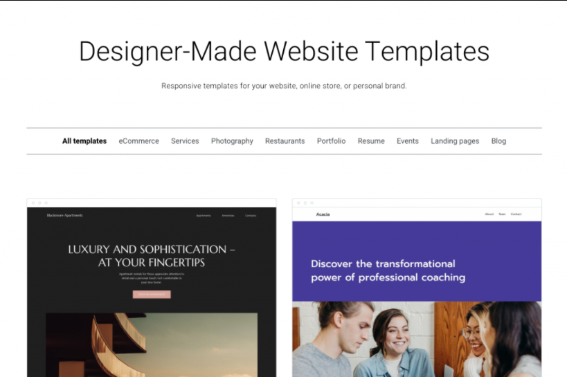 bibliothèque-de-modèles-gratuits Capture d'écran montrant la bibliothèque de modèles gratuits