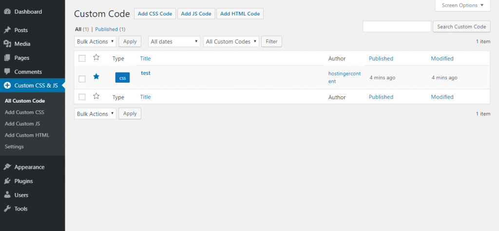 ajout-css-personnalisé-avec-plugin-simple-custom-css-and-js Ajout d'un CSS personnalisé à l'aide du plugin Simple Custom CSS and JS