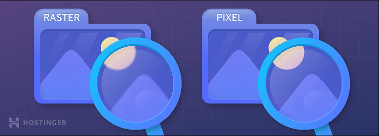 image-matricielle-vs-image-vectorielle-aggrandies Une illustration graphique montrant comment une image matricielle et une image vectorielle apparaissent lorsqu'elles sont agrandies.