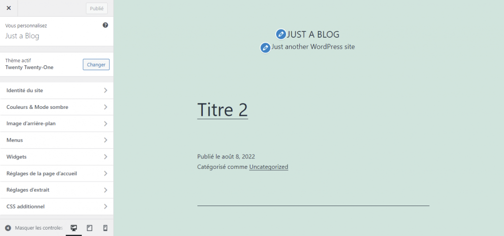 personnaliser-le-design-d'un-site-internet Capture d'écran montrant comment personnaliser le design d'un site internet