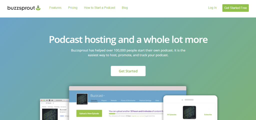 Plateforme d'hébergement de podcasts Buzzsprout