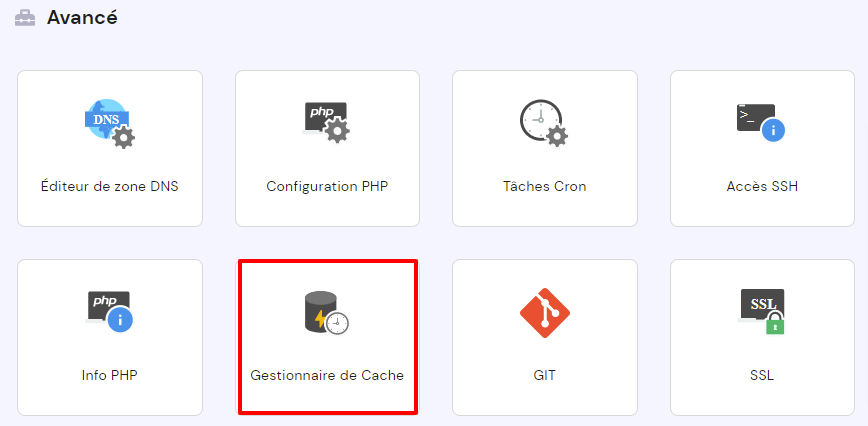 gestionnaire-de-cache-hpanel Gestionnaire de cache sur le hPanel de Hostinger