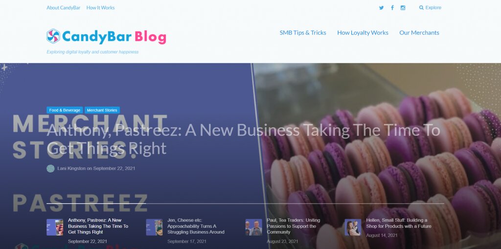 site-CandyBar Capture d'écran du site CandyBar