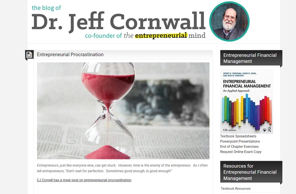 Le blog de Jeff Cornwall