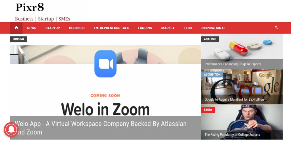 site-Pixr8 Capture d'écran du site Pixr8