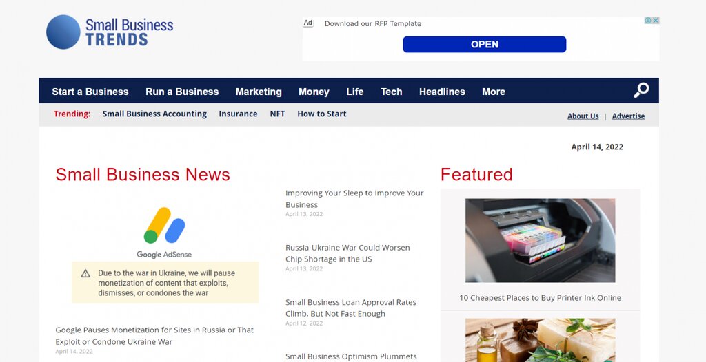 Small-business-Trends Capture d'écran de Small business Trends