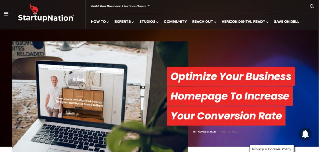 Capture-d'écran-du-site-StartupNation Capture d'écran du site StartupNation