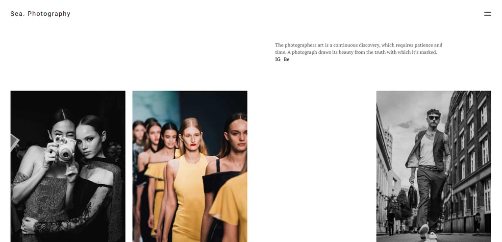 gallery sea-portfolio Thème WordPress Portfolio Gallery Sea