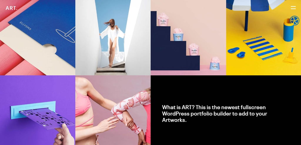 art portfolio Thème de portfolio WordPress Art