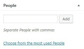 Taxonomie-personnes Taxonomie personnalisée des personnes
