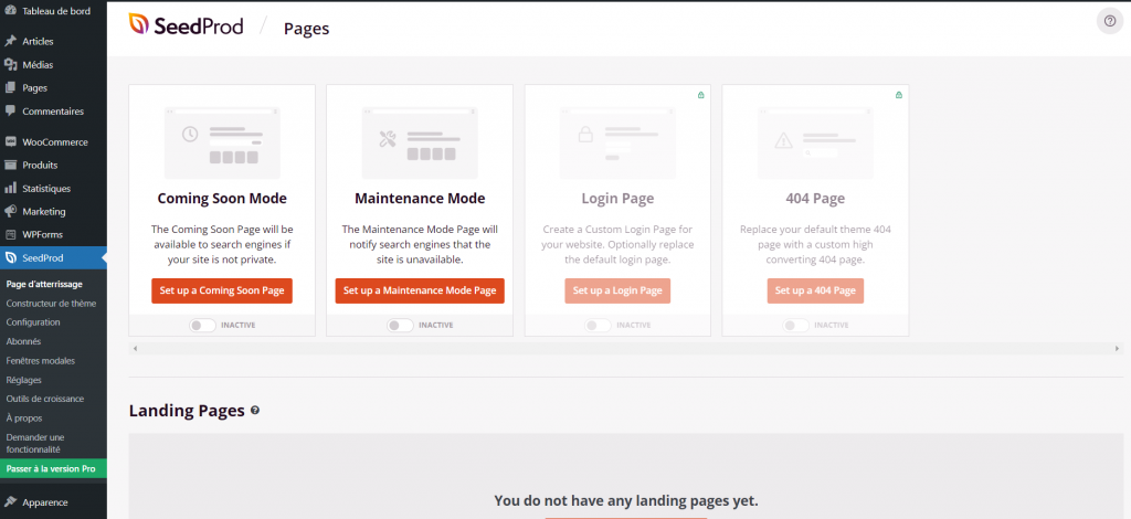 Paramètres-de-SeedProd Paramètres de SeedProd sur WordPress