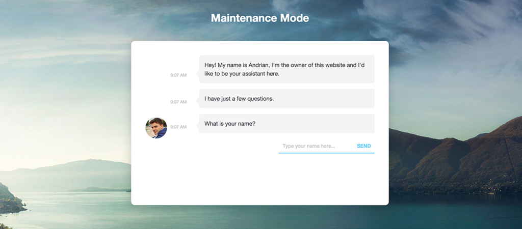 Page-personnalisée-du-mode-maintenance Page personnalisée du mode de maintenance