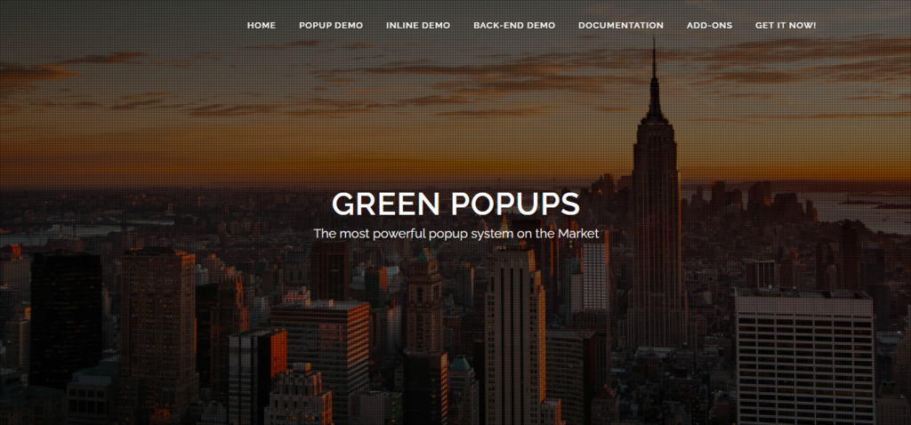Green-Popups Bannière du plugin WordPress Green Popups