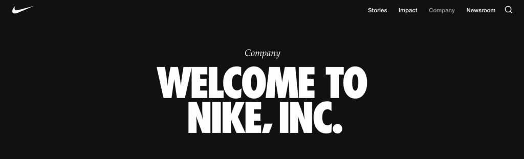 Page de Nike