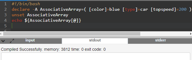 Script shell pour supprimer complètement un tableau