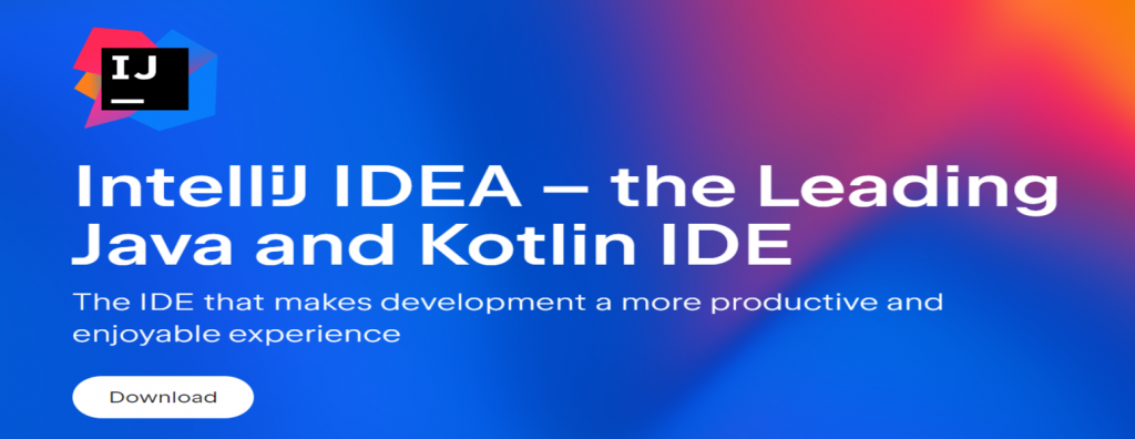 Page d’accueil officielle d’IntelliJ IDEA