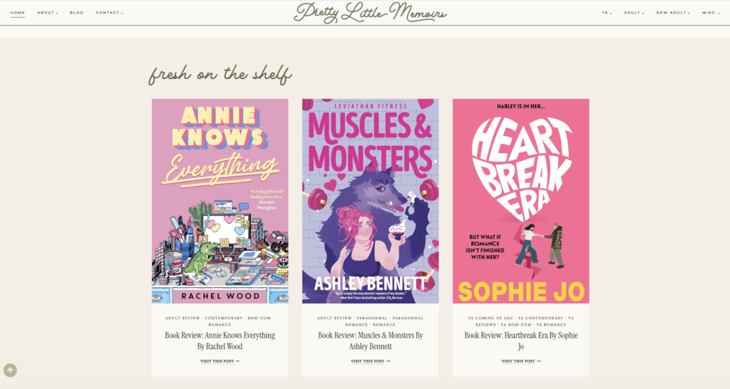 Blog littéraire Pretty Little Memoirs