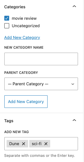 Taxonomie WordPress : organiser un article avec des catégories et des étiquettes
