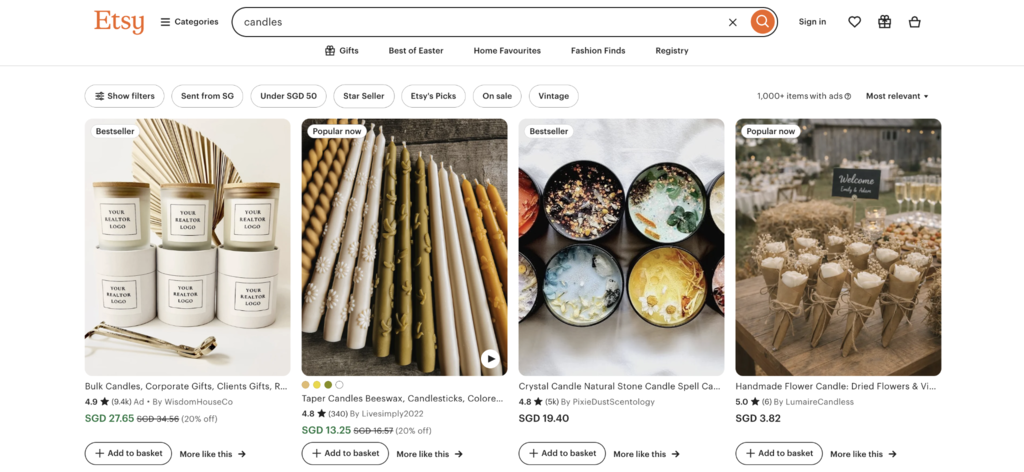 Etsy - une idée d’activité complémentaire à domicile