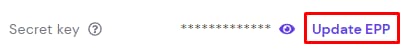 Opsi Perbarui EPP di bagian Domain