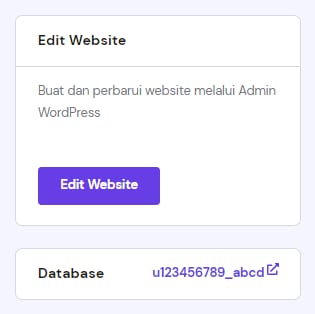 Opsi untuk mengaktifkan pencadangan harian di WordPress → Pratinjau Umum → Dashboard