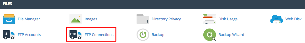cpanel ftp connections