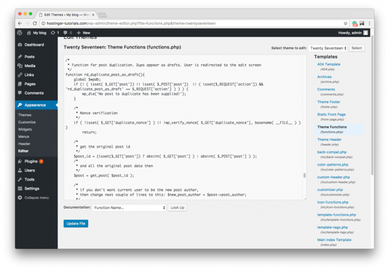 Tambah fitur ke Duplicate WordPress Page