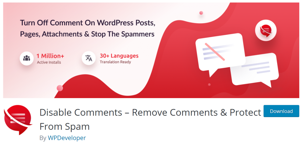 Plugin disable comments