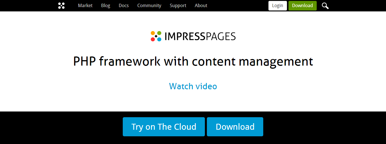 Impresspages sebagai platform blogging terbaik
