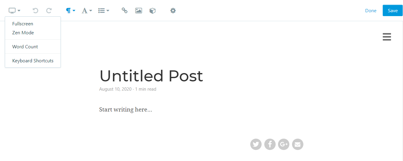 Membuat postingan di Postleaf