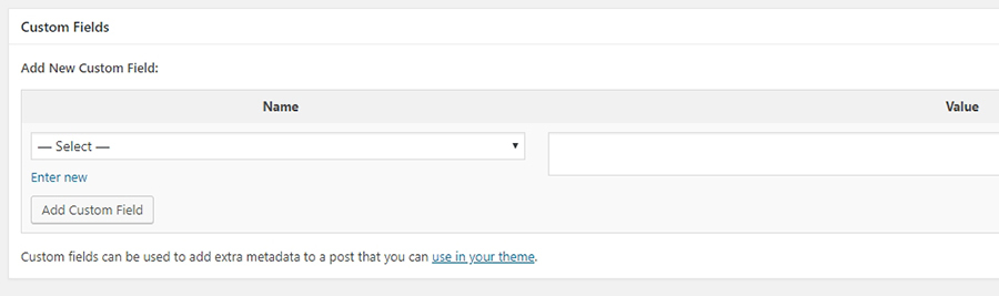Custom field yang baru