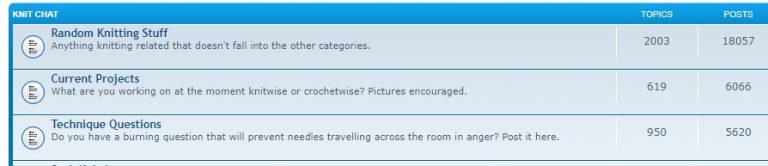 Forum untuk kegiatan merajut