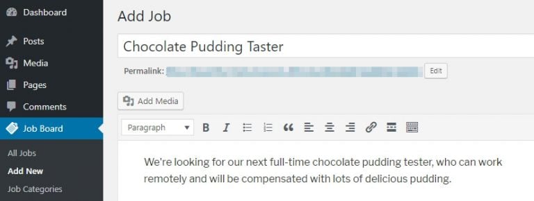 menambahkan job baru