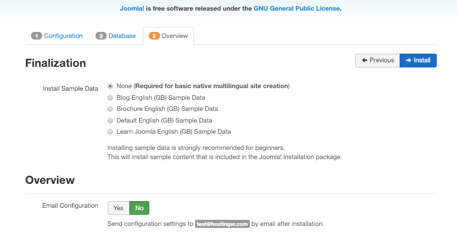 Cara menginstall Joomla secara manual