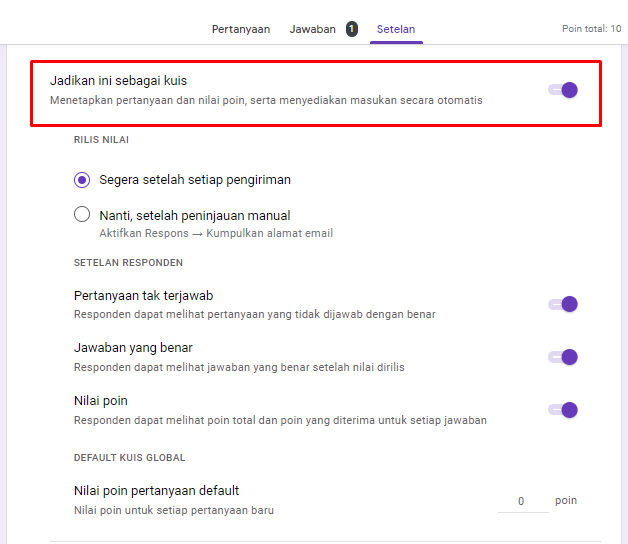 cara membuat soal di google form
