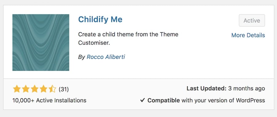 menginstal plugin childify me