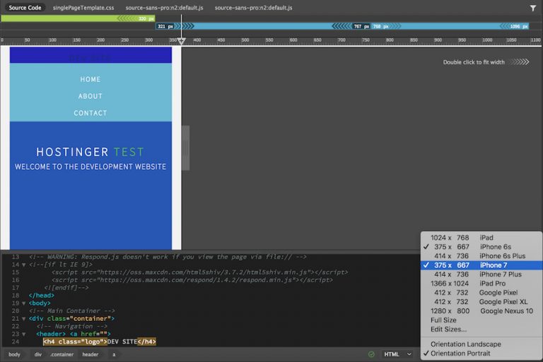 cara lain mengatur mobile view