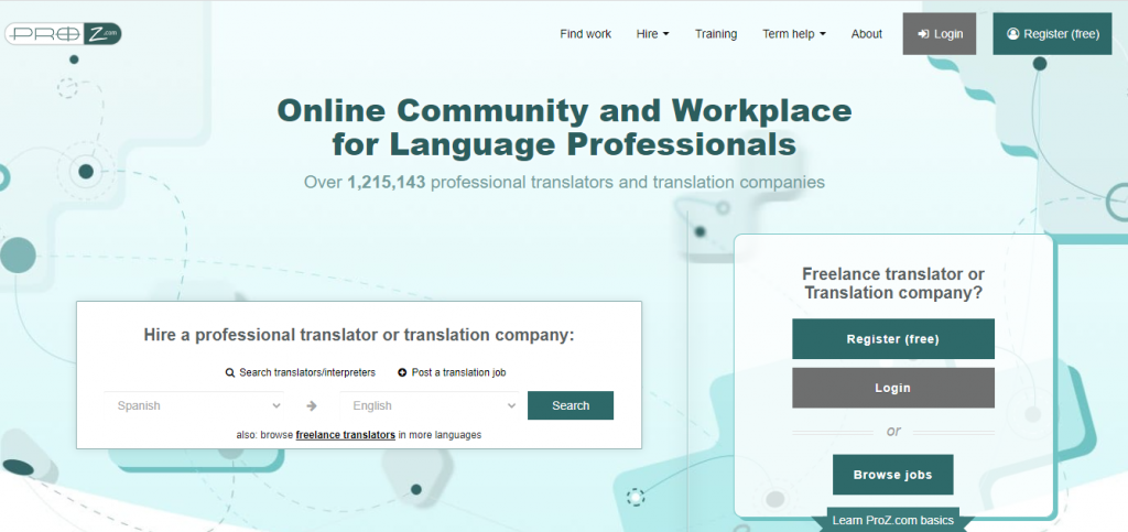 Website freelance ProZ