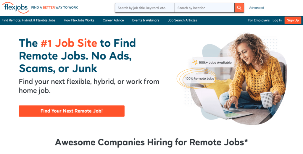 homepage flexjobs