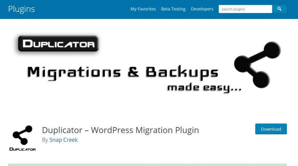 plugin migrasi wordpress duplicator