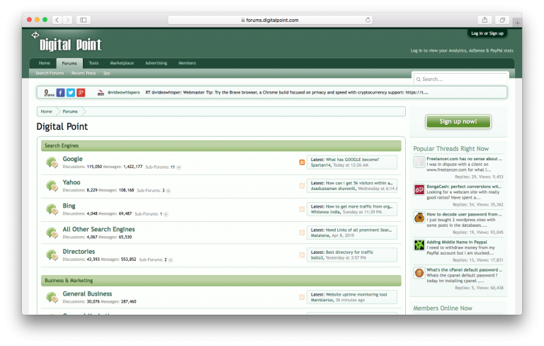 Digital Point SEO forum